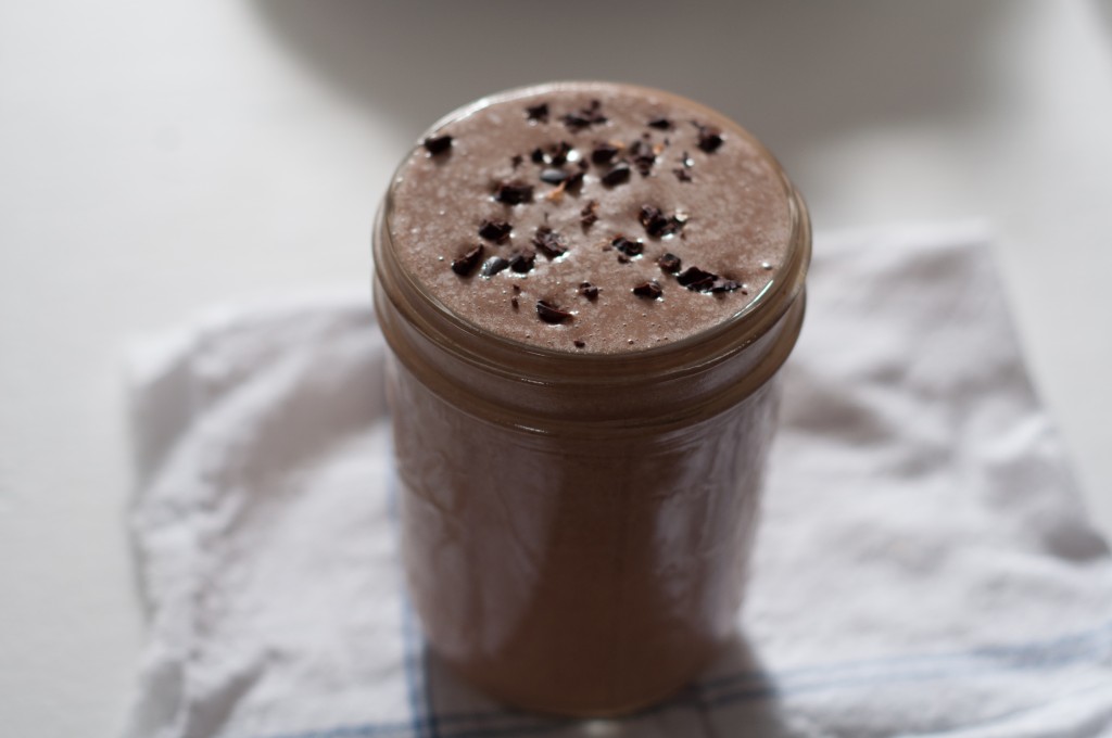 cacao maca smoothie, free and native 