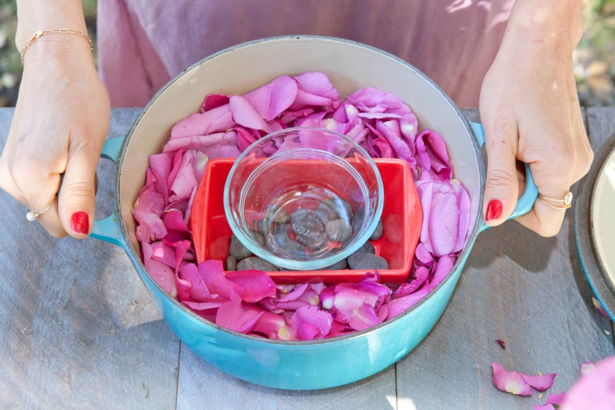 making rose water, DIY rose water toner