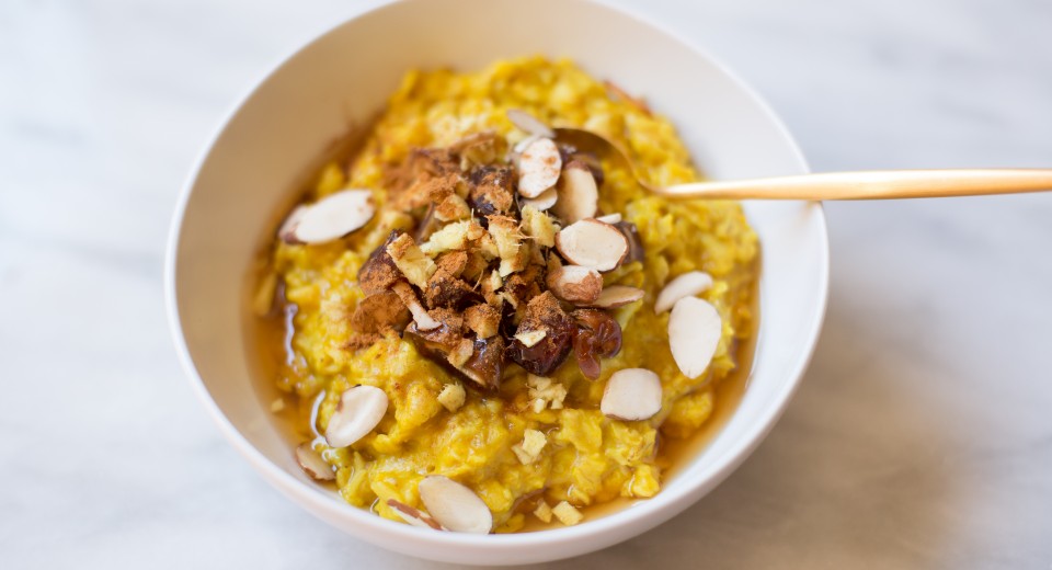 Turmeric Oats ~ A Cleansing Breakfast by Kristin Dahl